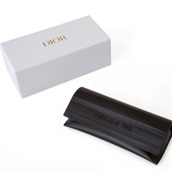 NEW AUTHENTIC DIORSIGNATURE B5I 24C0 HAVANA GREEN CAT EYE WOMEN DIOR SUNGLASSES - Picture 3 of 3